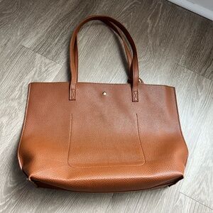Faux Leather Tote Bag